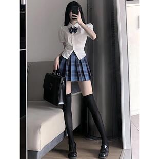 校供感学院风百褶裙纯欲风jk裙套装 原创正版 39cm冈梨田jk制服套装