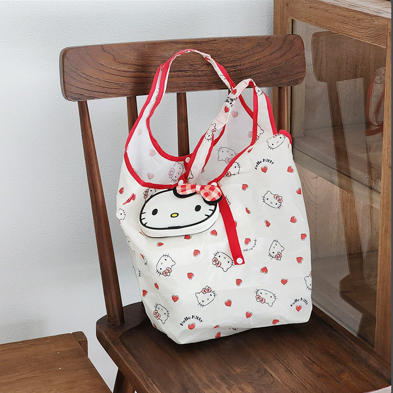 日本购 HelloKitty购物袋包收纳折叠便携买菜大容量环保手提袋