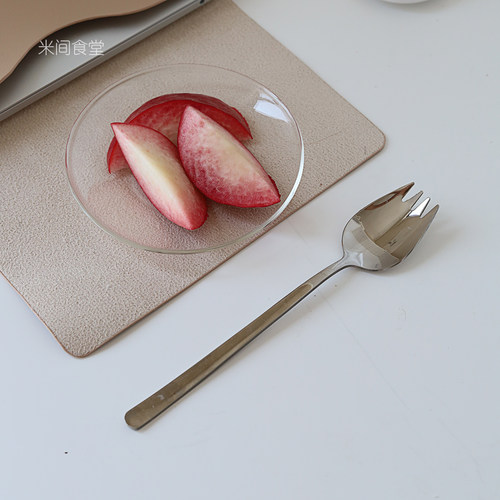 米间食堂叉勺一体304不锈钢