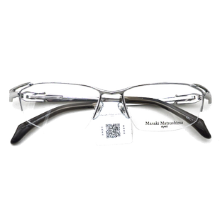 日本松岛正树MF1264眼镜架半框大框钛材近视眼镜男款大脸镜框平光