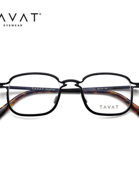 TAVAT眼镜SC203意大利手工Scout不锈钢方框朋克风男女近视眼镜架