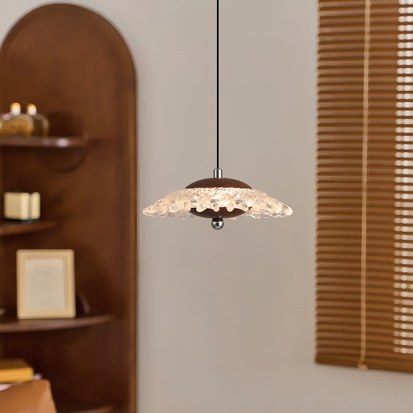 可升降卧室床头小吊灯