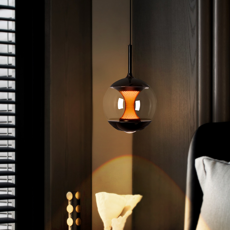 高级感卧室床头小吊灯法式vintan