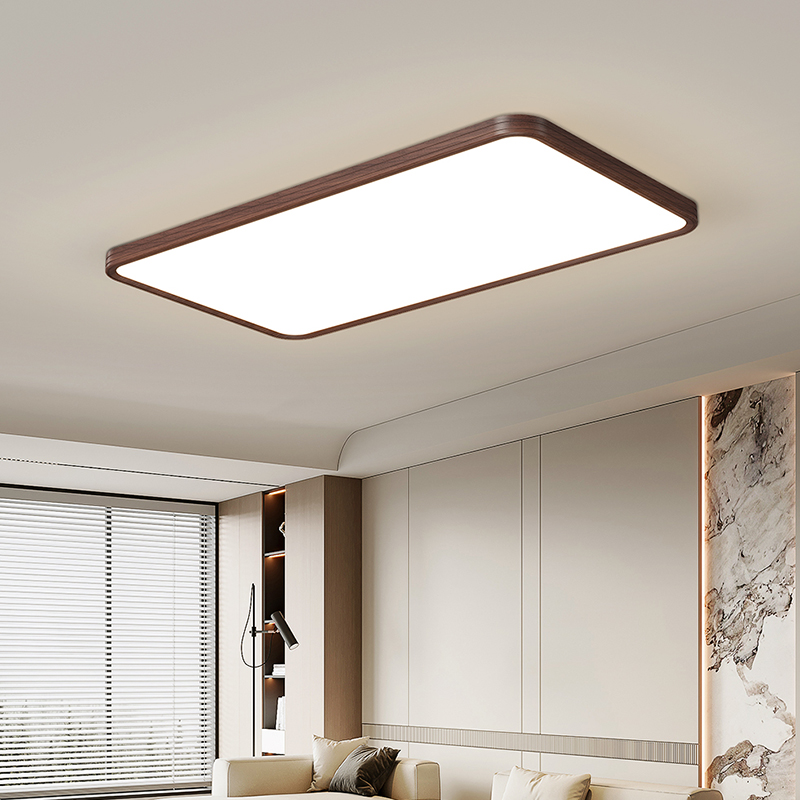 中古客厅灯原木风超薄护眼吸顶灯