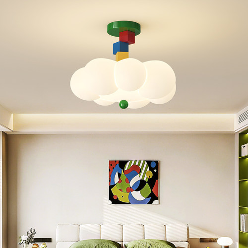 孟菲斯奶油风创意泡泡卧室灯