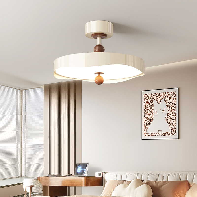 奶油风高级感主卧室吸顶灯护眼智能现代简约法式餐厅书房间吊灯具