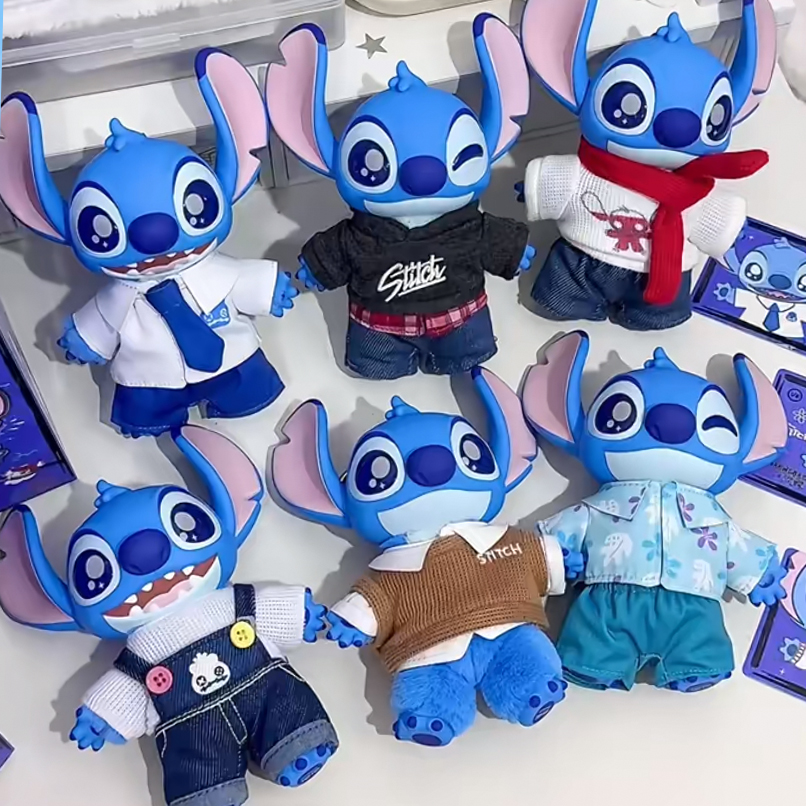 新品TOPTOY史迪奇换装秀系列毛绒盲盒搪胶公仔玩偶潮玩礼物挂件