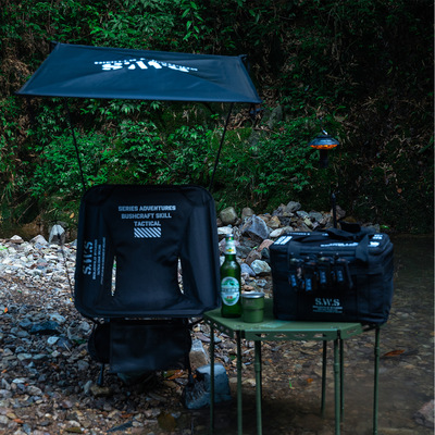 WELLHIKE亚马逊新户外露营折叠月亮椅遮阳棚 折叠天幕遮阳凉棚