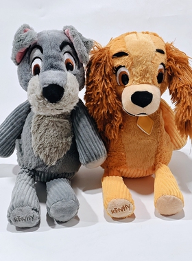 小姐与流氓淑女丽滴Lady流浪汉长云Tramp狗公仔毛绒玩具玩偶娃娃