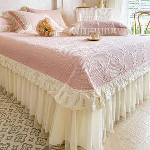 夏季 空调软席 少女心冰丝凉席三件套床盖凉感豆豆席可水洗2025新款