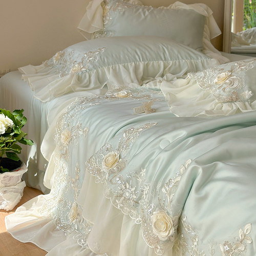 法式少女LF正宗天丝夏凉被四件套