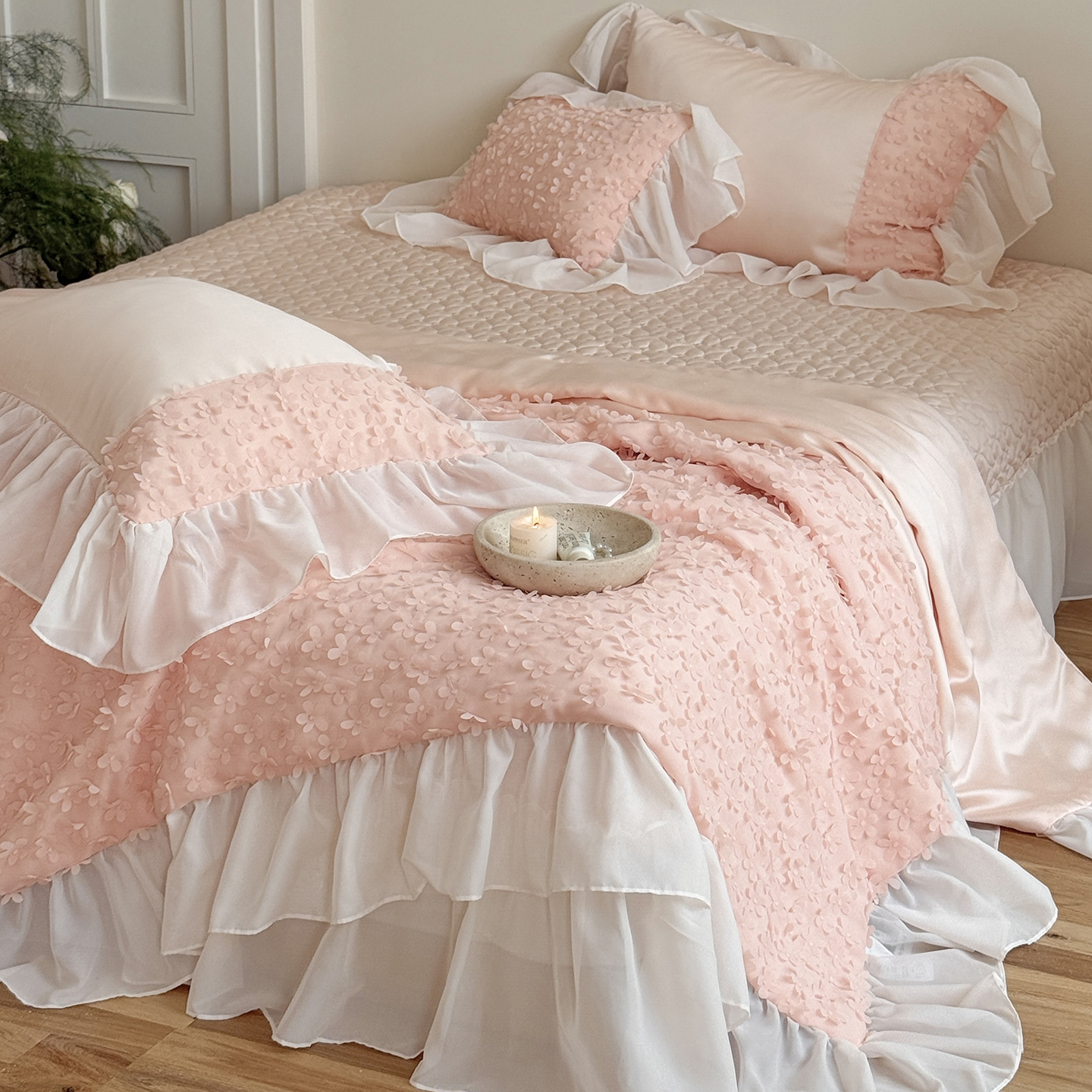 夏季法式少女心天丝夏凉被四件套