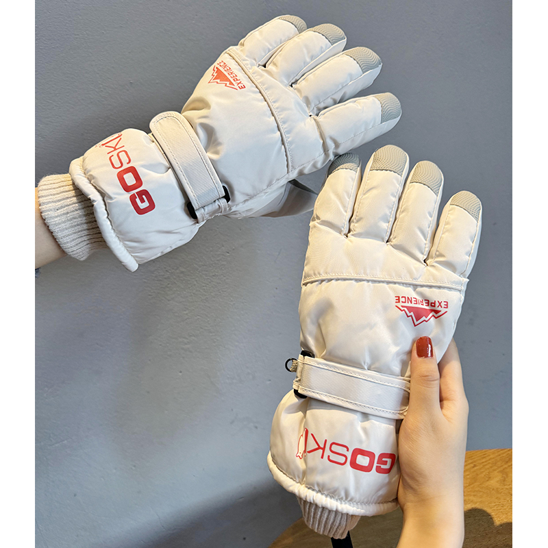 滑雪手套男士冬季保暖骑行摩托车防寒加绒加厚手套防滑触摸屏女