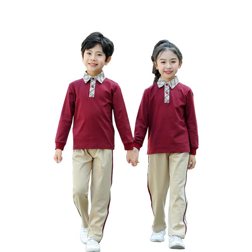 香洲区小学生校服春夏装薄款长袖
