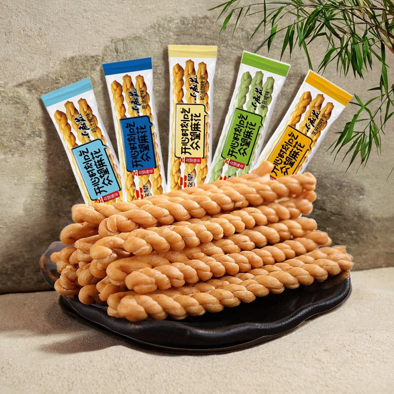众望小麻花4kg独立包装袋装食品湖北特产小吃网红办公室休闲零食