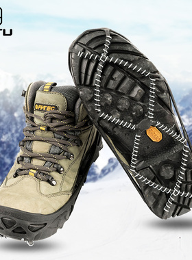 冰爪防滑鞋套户外冰上雪地冬季鞋钉鞋底神器登山五齿雪爪老人儿童