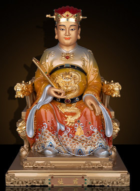 纯铜灶神爷像灶君神像