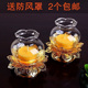圆通佛具佛前酥油灯灯座莲花灯佛供灯防风蜡烛台供佛灯架供灯底座