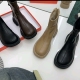 平底靴子2025秋冬新款 马丁靴女英伦风低短靴百搭瘦瘦靴弹力靴603