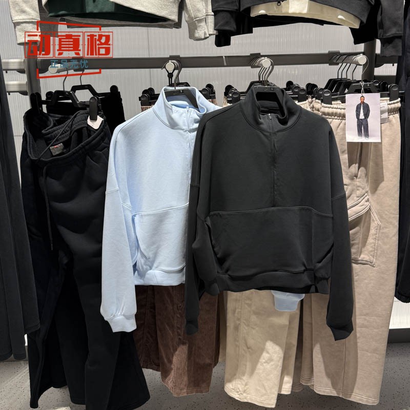 耐克女子半拉链运动休闲套头衫
