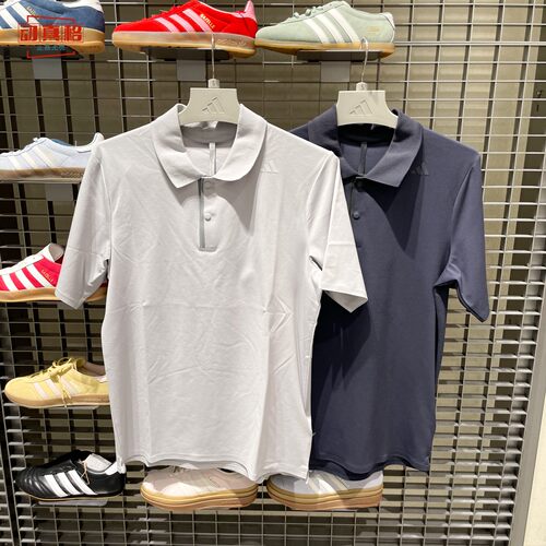 阿迪达斯男子春夏翻领POLO衫短袖