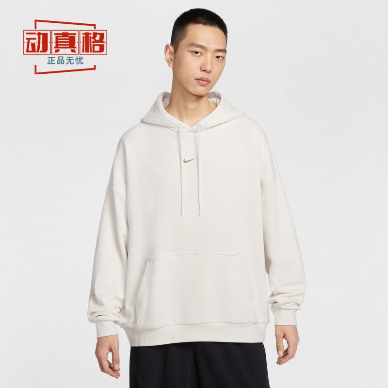 耐克男26春新款宽松连帽印花卫衣