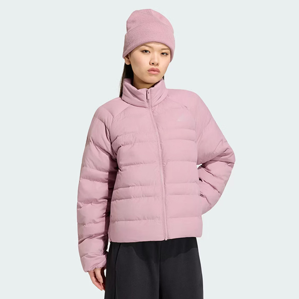 阿迪达斯女装2026冬季款户外防风保暖立领运动休闲棉服外套KS5302