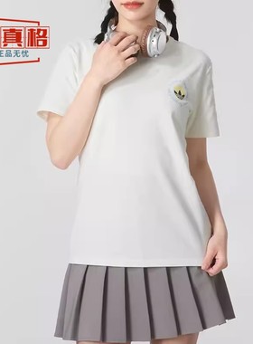 阿迪达斯三叶草女装印花纯棉透气运动短袖T恤夏季款IR7473 IT9831