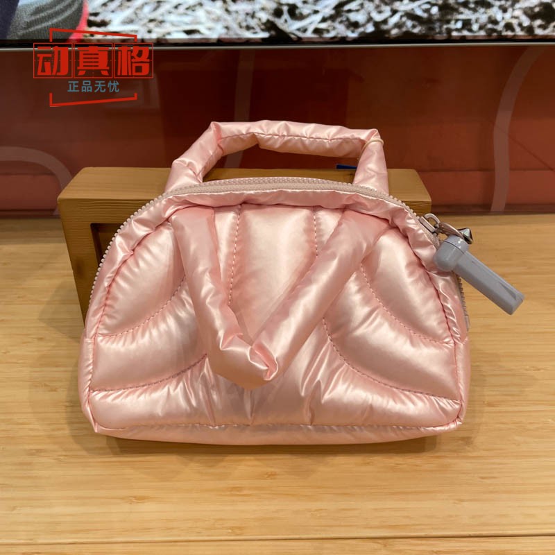 Adidas阿迪达斯三叶草女包金属色感休闲手提包迷你时尚拎包IY7040