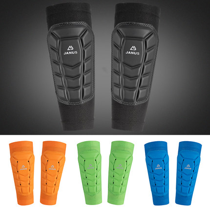 双层加厚PU海绵成人足球护腿板袜套运动骑行跆拳道武术护小腿护胫