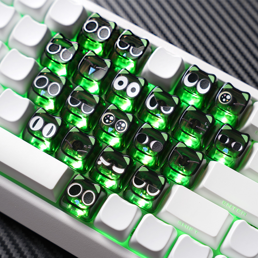 罗小黑爱心键帽可爱MAO