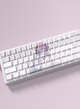 中野二乃键帽二次元原厂侧刻透光PBT热升华适配64/68 Ez63 ace60