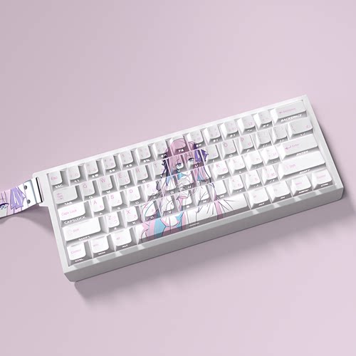 中野二乃键帽二次元原厂侧刻透光PBT热升华适配64/68 Ez63 ace60