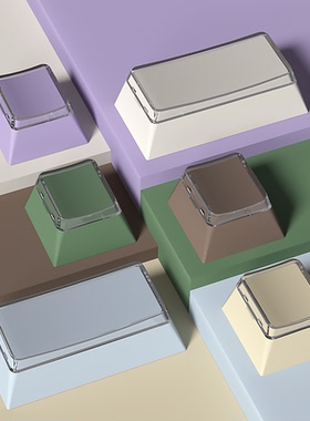 盖帽单颗组合diy键帽 2U 1U原厂高度无刻PBT+PC材质适配机械键盘