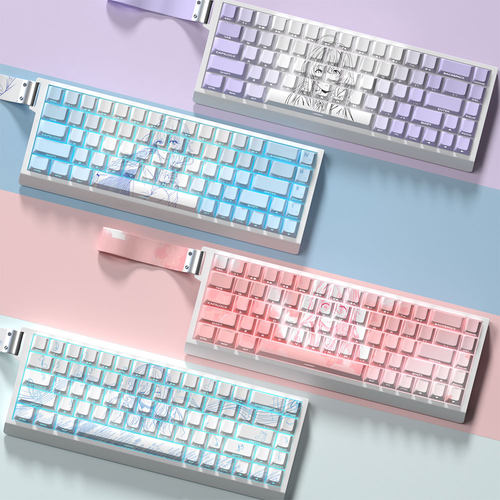 中野三玖 宫园薰 伊蕾娜 洛琪希二次元键帽原厂侧刻透光适配60/68