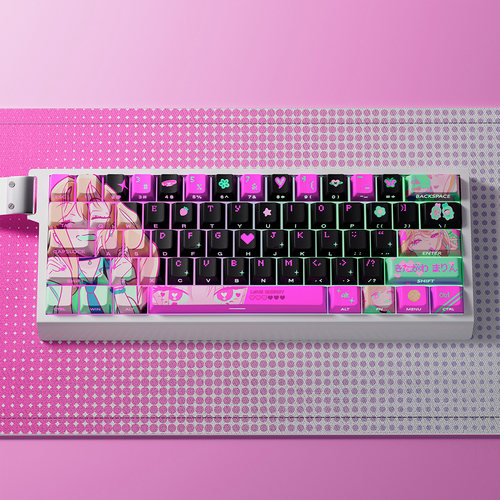 喜多川海梦主题键帽PBT原厂透明PC增补个性DIY适配磁轴机械键盘