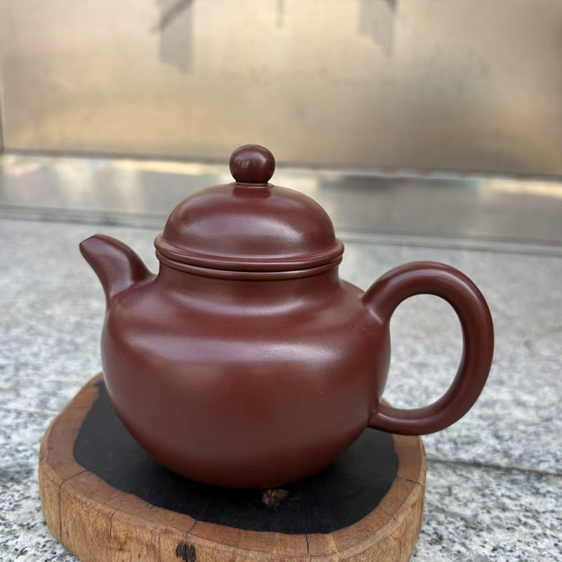 紫砂壶宜兴正品名家原矿家用大茶壶紫朱泥纯全手工泡茶茶具掇球壶