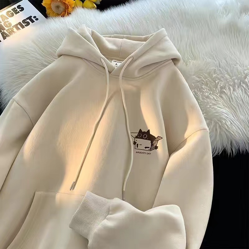 出口外贸大牌尾货~清仓捡漏美式连帽卫衣男女秋冬百搭卡通外套潮