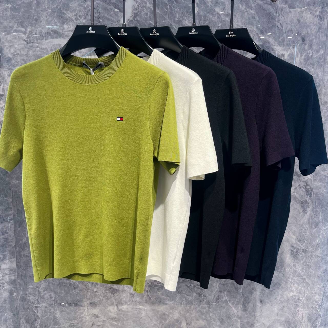 欧洲站秋季男士短袖毛衣薄款修身