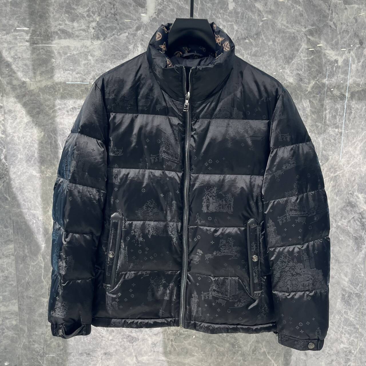 欧货高端冬季男士羽绒服立领外套