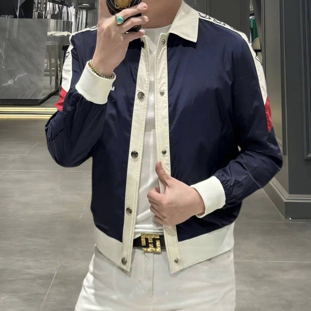 2026春季男士长袖翻领夹克外套
