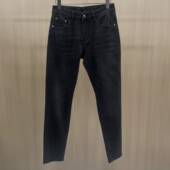 薄款 牛仔裤 小脚修身 潮流时尚 欧洲站春夏季 刺绣黑灰色休闲长裤 男士