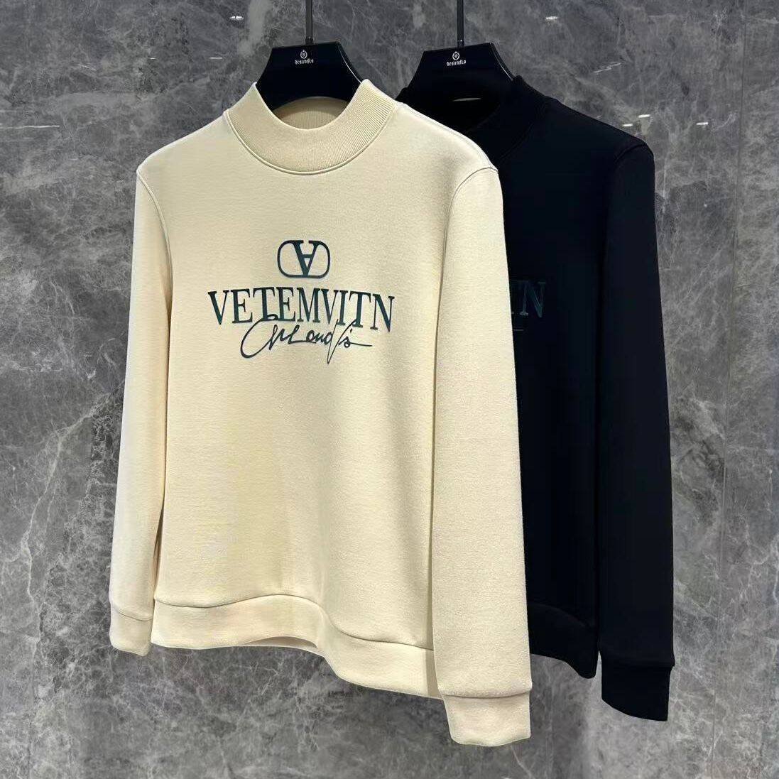 欧货潮牌修身羊绒长袖卫衣