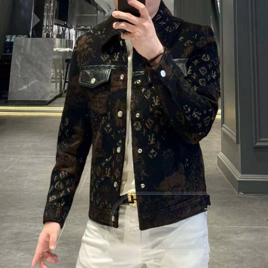 欧货高端秋季男士长袖羊毛外套