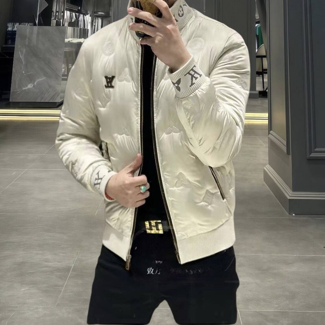欧货高端冬季男士立领羽绒服外套