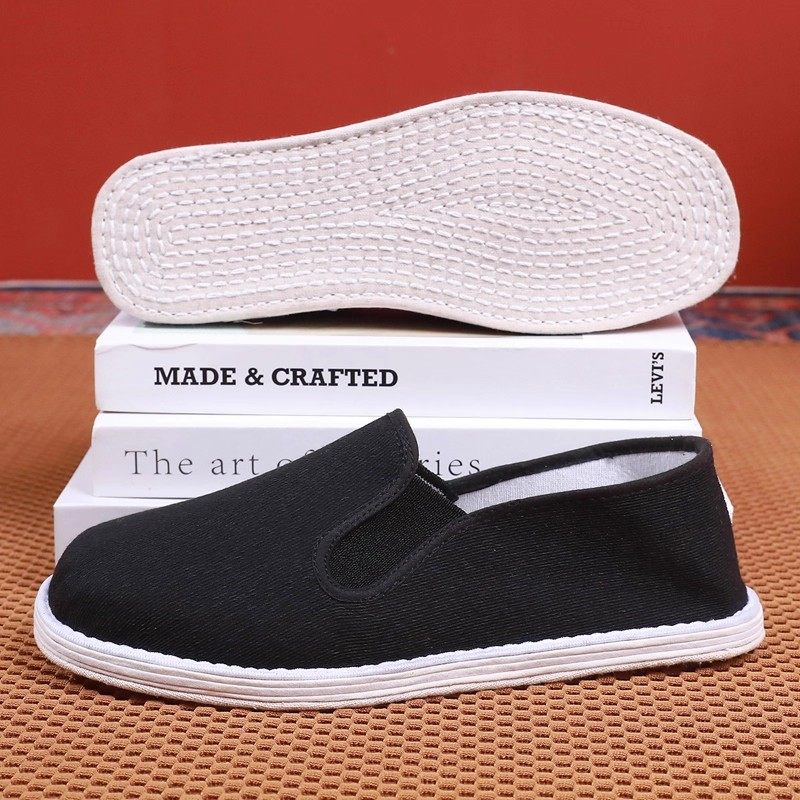 老北京布鞋男手工千层底传统布鞋透气轻便一脚蹬爸爸鞋舒适开车鞋,流行男鞋,布鞋,淘宝优惠券,粉丝福利购,淘宝优惠卷