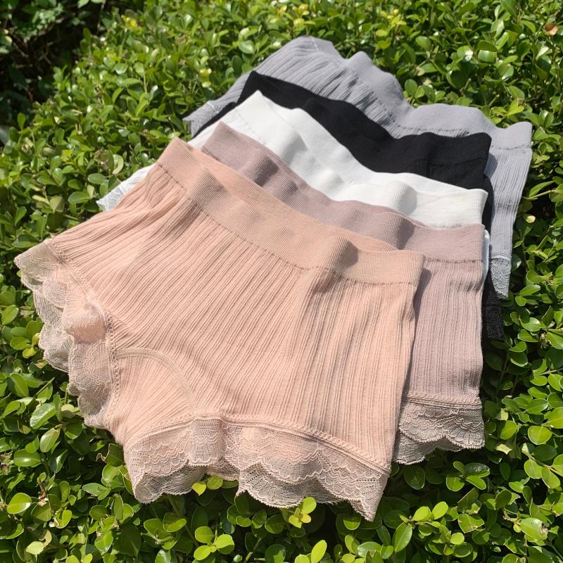 莫代尔无缝一体高弹纯棉档内裤