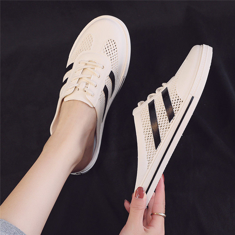 包頭拖鞋女夏外穿洞洞鞋镂空透氣2020網紅小白平底半拖雨鞋無後跟在類目 女鞋, 拖鞋中 - 來自Buy2taobao.com提供專業的淘寶代購服務