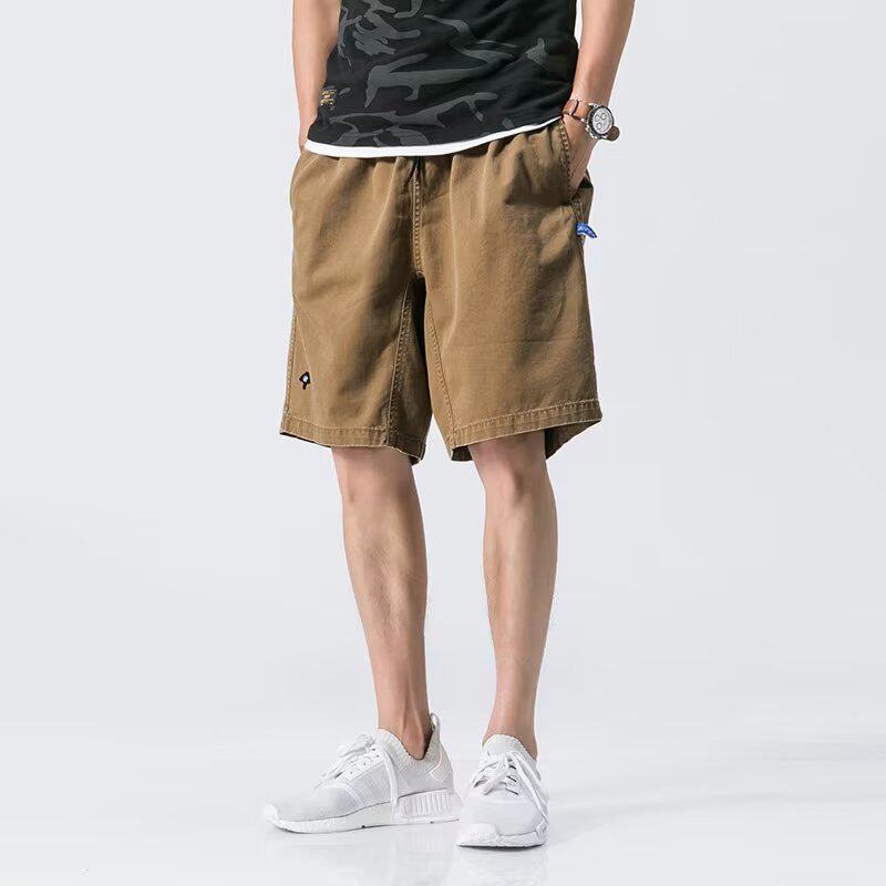 工装短裤男夏季薄款运动五分裤宽松直筒男士休闲中裤百搭时尚马裤