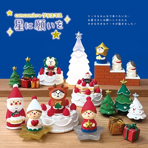 日本DECOLE圣诞星愿2024树脂摆件